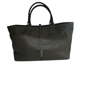 Guia's Olive Green Italian Pebbled Leather Tote